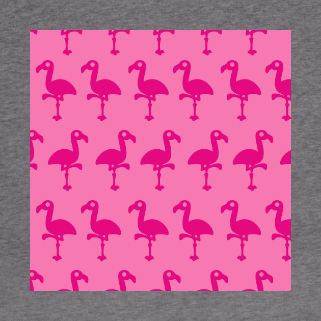 Flamingo Pink Big Pattern by XOOXOO